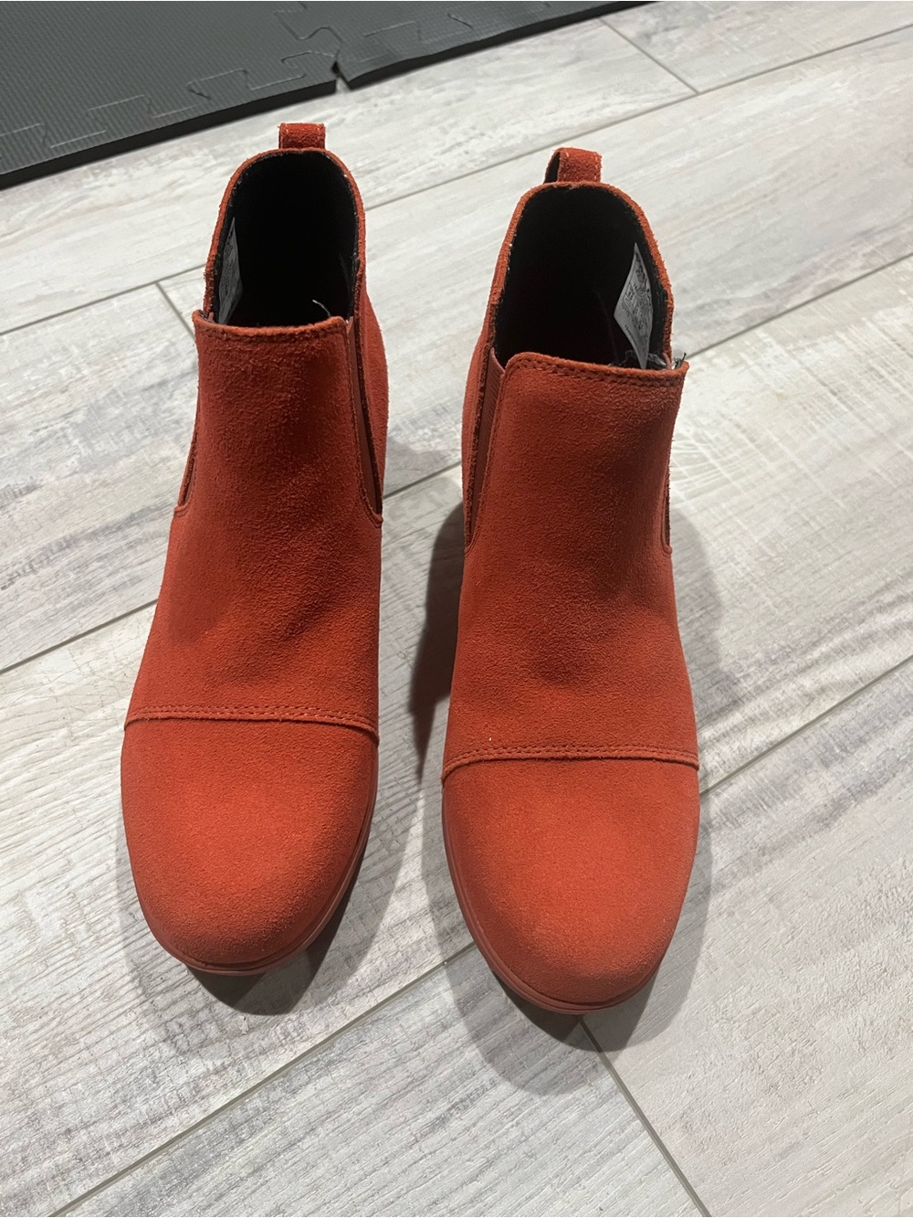 Sorel Women's Suede Ankle Booties in Rust Orange